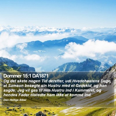 Dommer 15:1 DA1871 Bible Verse Image