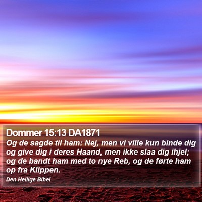 Dommer 15:13 DA1871 Bible Verse Image