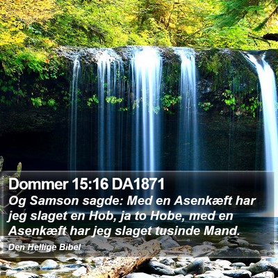 Dommer 15:16 DA1871 Bible Verse Image