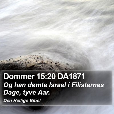 Dommer 15:20 DA1871 Bible Verse Image