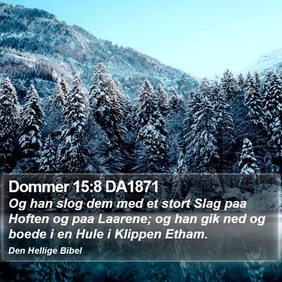 Dommer 15:8 DA1871 Bible Verse Image