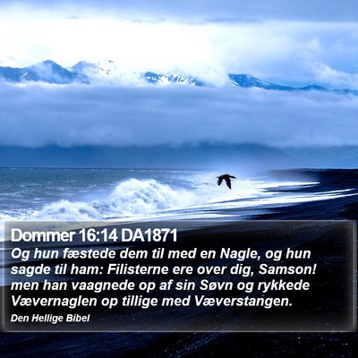 Dommer 16:14 DA1871 Bible Verse Image