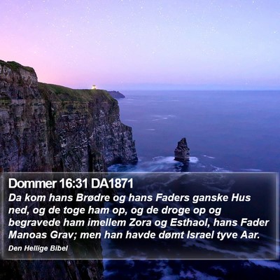 Dommer 16:31 DA1871 Bible Verse Image