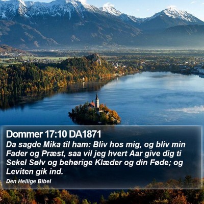 Dommer 17:10 DA1871 Bible Verse Image