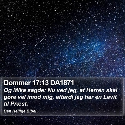 Dommer 17:13 DA1871 Bible Verse Image