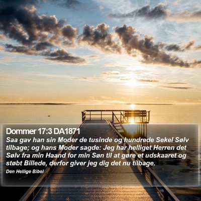 Dommer 17:3 DA1871 Bible Verse Image