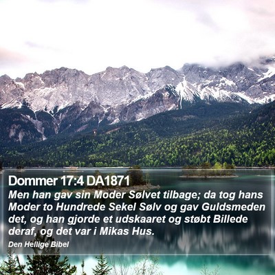 Dommer 17:4 DA1871 Bible Verse Image