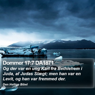 Dommer 17:7 DA1871 Bible Verse Image