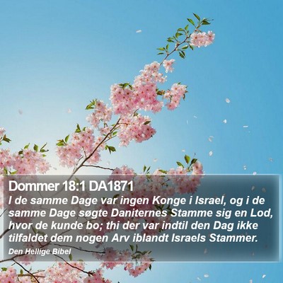 Dommer 18:1 DA1871 Bible Verse Image