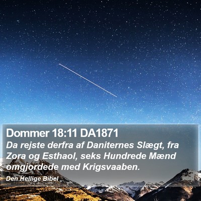 Dommer 18:11 DA1871 Bible Verse Image