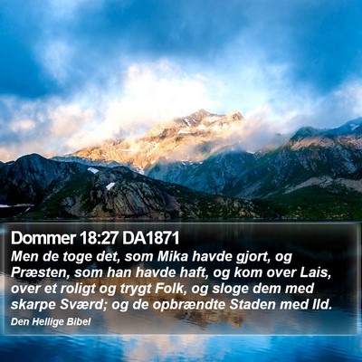 Dommer 18:27 DA1871 Bible Verse Image