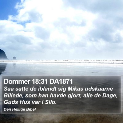 Dommer 18:31 DA1871 Bible Verse Image