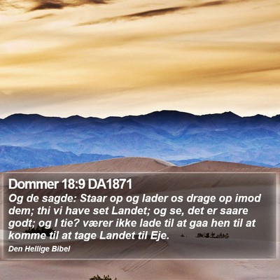 Dommer 18:9 DA1871 Bible Verse Image