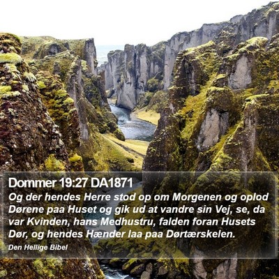 Dommer 19:27 DA1871 Bible Verse Image