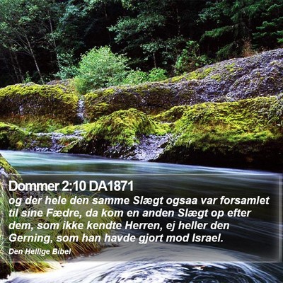 Dommer 2:10 DA1871 Bible Verse Image
