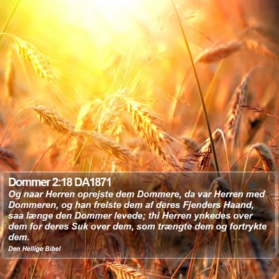 Dommer 2:18 DA1871 Bible Verse Image