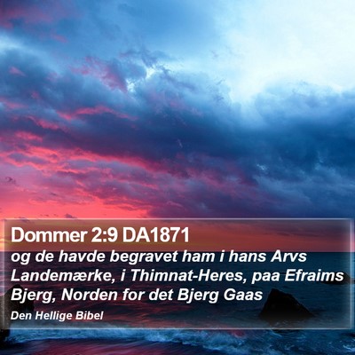 Dommer 2:9 DA1871 Bible Verse Image
