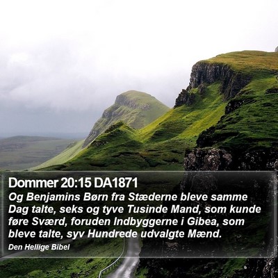 Dommer 20:15 DA1871 Bible Verse Image