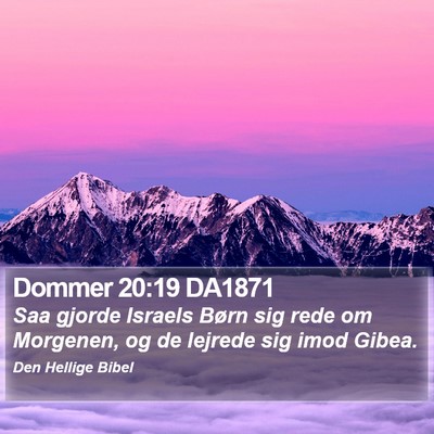 Dommer 20:19 DA1871 Bible Verse Image
