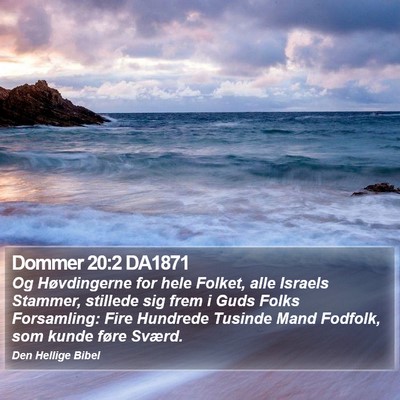 Dommer 20:2 DA1871 Bible Verse Image