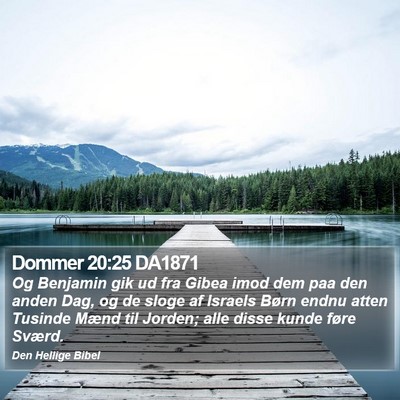 Dommer 20:25 DA1871 Bible Verse Image