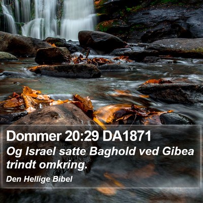Dommer 20:29 DA1871 Bible Verse Image