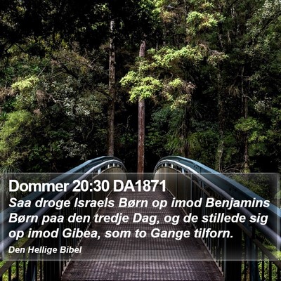 Dommer 20:30 DA1871 Bible Verse Image