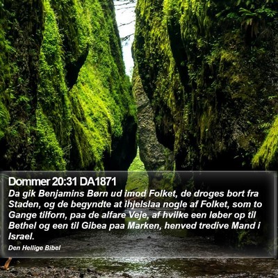 Dommer 20:31 DA1871 Bible Verse Image