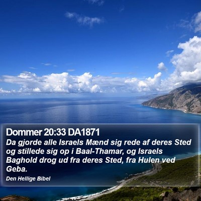 Dommer 20:33 DA1871 Bible Verse Image