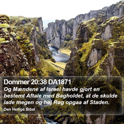Dommer 20:38 DA1871 Bible Verse Image