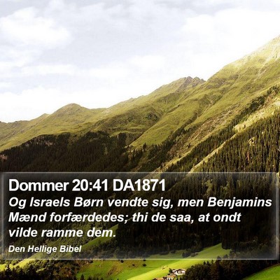 Dommer 20:41 DA1871 Bible Verse Image