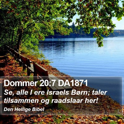 Dommer 20:7 DA1871 Bible Verse Image