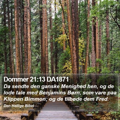 Dommer 21:13 DA1871 Bible Verse Image