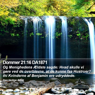 Dommer 21:16 DA1871 Bible Verse Image