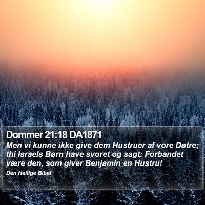 Dommer 21:18 DA1871 Bible Verse Image