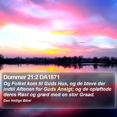Dommer 21:2 DA1871 Bible Verse Image