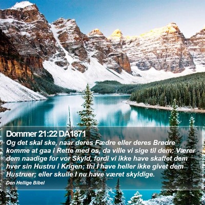 Dommer 21:22 DA1871 Bible Verse Image