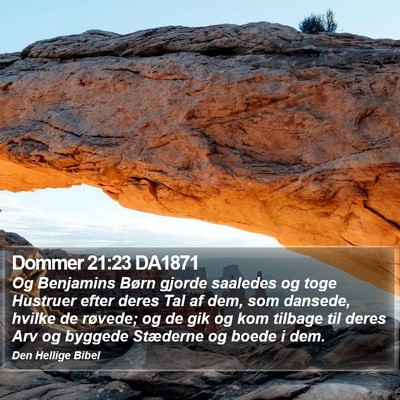 Dommer 21:23 DA1871 Bible Verse Image