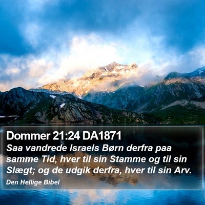 Dommer 21:24 DA1871 Bible Verse Image