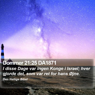 Dommer 21:25 DA1871 Bible Verse Image