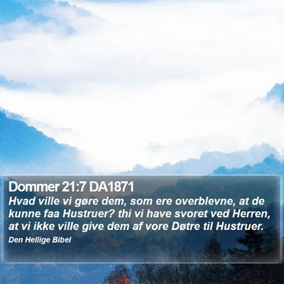 Dommer 21:7 DA1871 Bible Verse Image