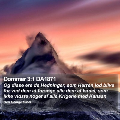 Dommer 3:1 DA1871 Bible Verse Image
