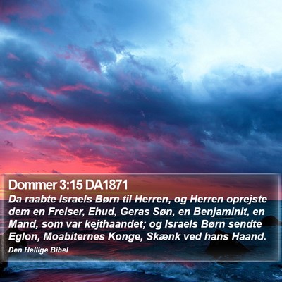 Dommer 3:15 DA1871 Bible Verse Image