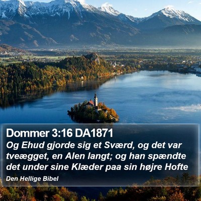 Dommer 3:16 DA1871 Bible Verse Image