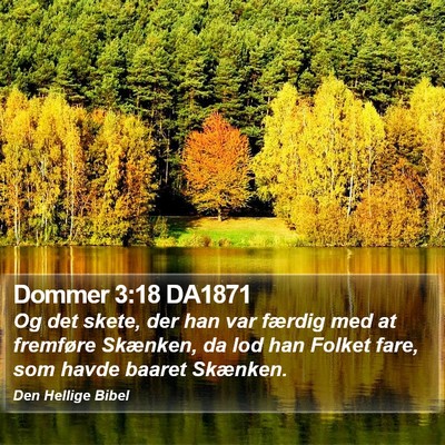 Dommer 3:18 DA1871 Bible Verse Image