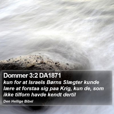Dommer 3:2 DA1871 Bible Verse Image