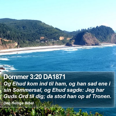 Dommer 3:20 DA1871 Bible Verse Image