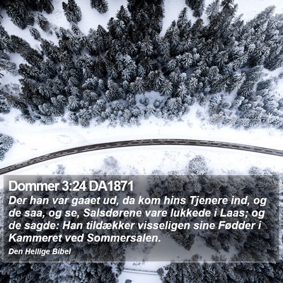 Dommer 3:24 DA1871 Bible Verse Image