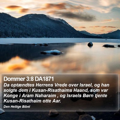 Dommer 3:8 DA1871 Bible Verse Image