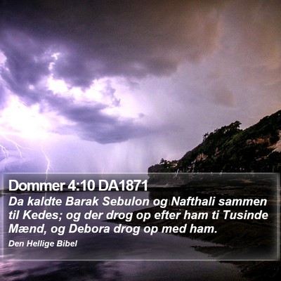 Dommer 4:10 DA1871 Bible Verse Image